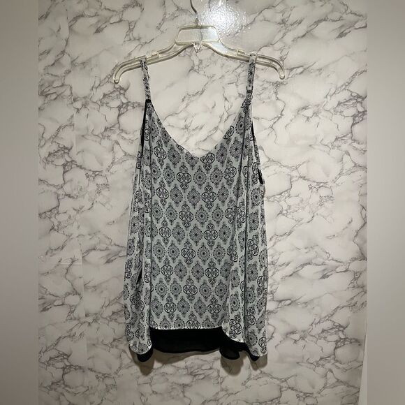 Torrid Medallion Print Double Layer Cami Black Taupe - Picture 6 of 7